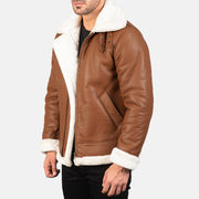 
Francis B-3 Schwarz Leder-Bomberjacke für Herren – alternate product view 2