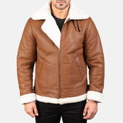 
Francis B-3 Schwarz Leder-Bomberjacke für Herren – alternate product view 4