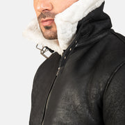 
Francis B-3 Schwarz Leder-Bomberjacke für Herren – alternate product view 6