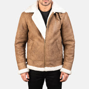 
Francis B-3 Schwarz Leder-Bomberjacke für Herren – alternate product view 1