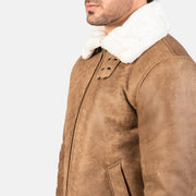 
Francis B-3 Schwarz Leder-Bomberjacke für Herren – alternate product view 6