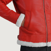 
Francis B-3 Schwarz Leder-Bomberjacke für Herren – alternate product view 6