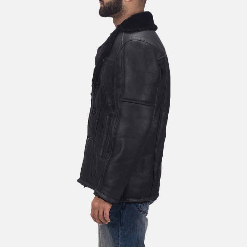 Furcliff Double Face Shearling Ledermantel für Herren