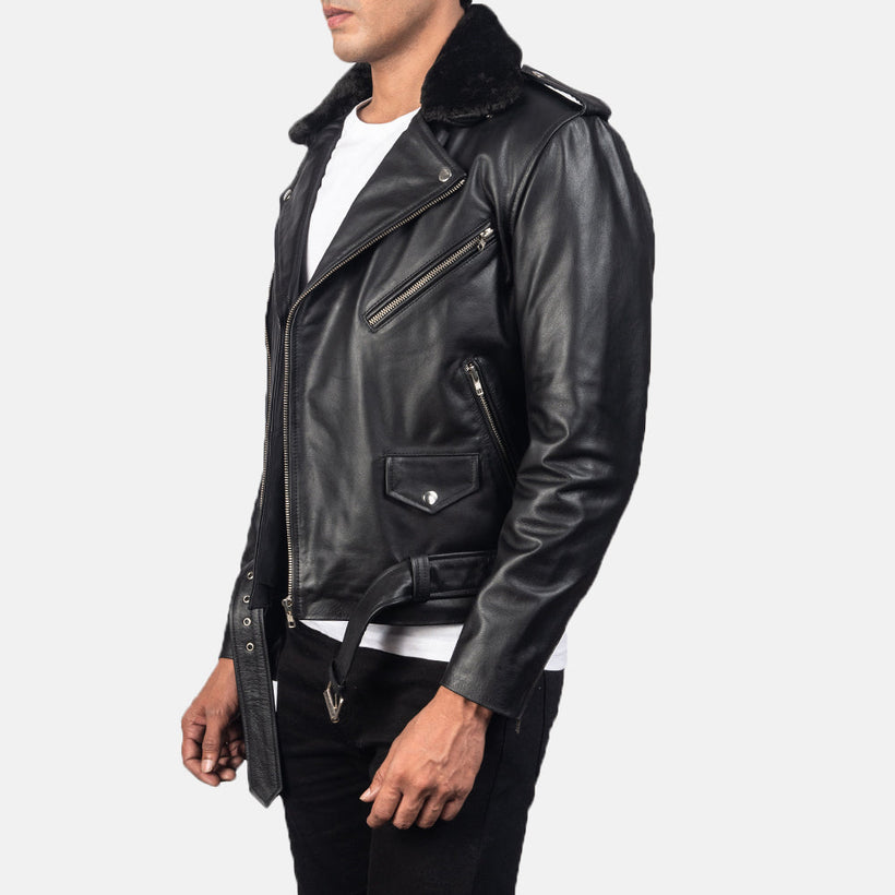 Furton Leder-Bikerjacke für Herren