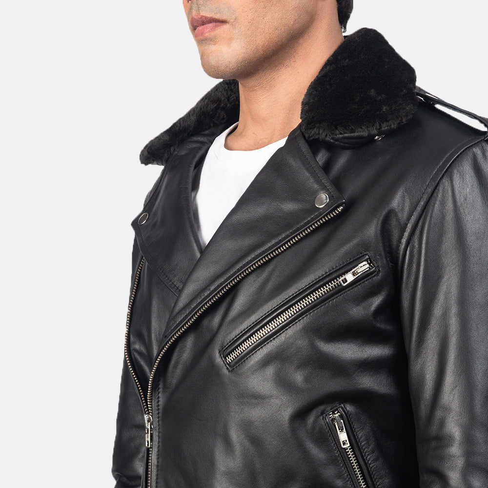 Authentic Cowhide Leather with Semi-aniline Finish Grain Texture &amp; Heavy-Duty Seam Stitching Detail
