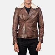 Furton Leder-Bikerjacke für Herren – Zusätzliche Produktansicht 3
