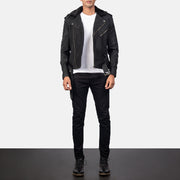 Furton Leder-Bikerjacke für Herren – Zusätzliche Produktansicht 3