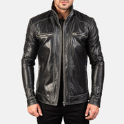 
Hudson Leder-Bikerjacke für Herren - Vorderansicht & maßgeschneiderte Silhouette | Online Kaufen