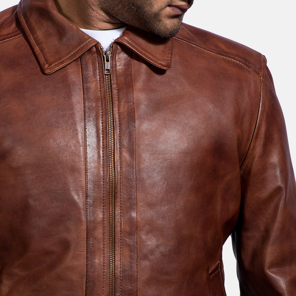 Inferno Leather Brown Jacket – Zusätzliche Produktansicht 3