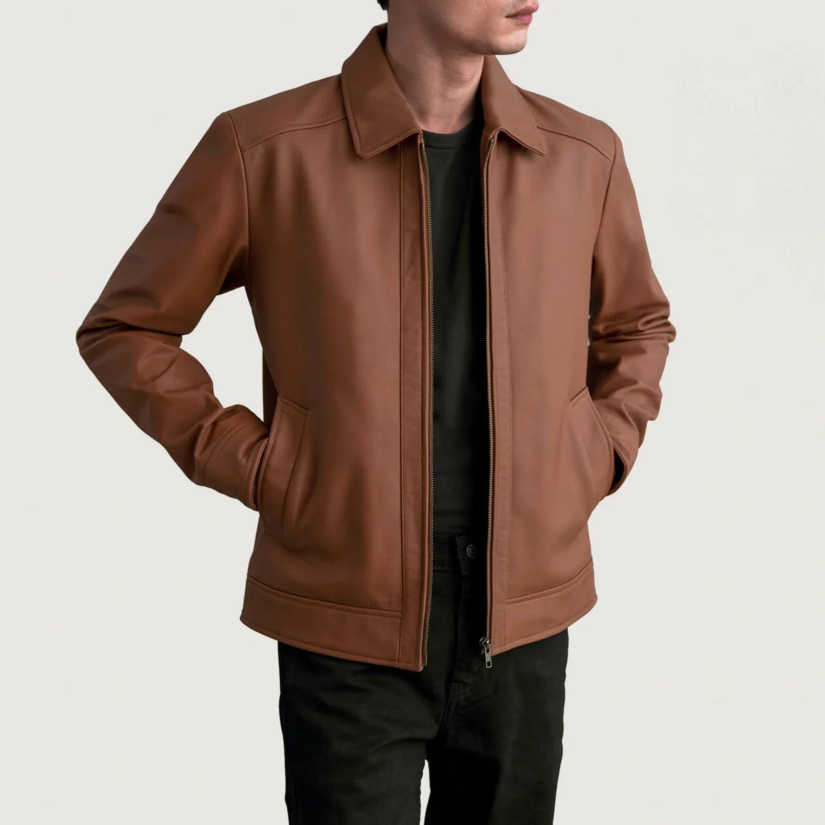 Inferno Leather Brown Jacket – Zusätzliche Produktansicht 1