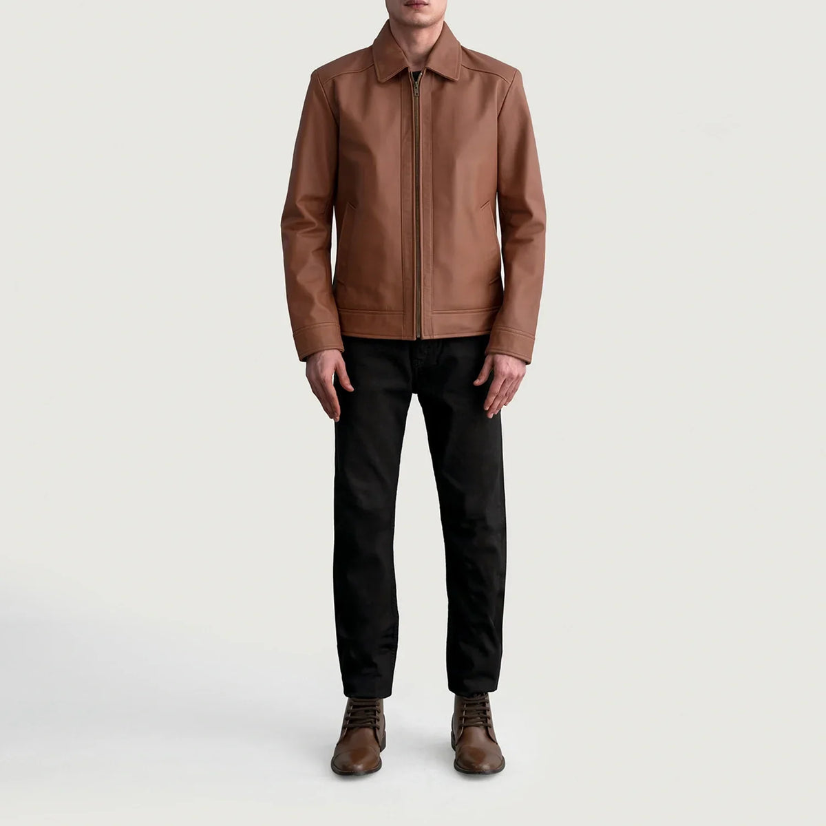 Inferno Leather Brown Jacket – Zusätzliche Produktansicht 4