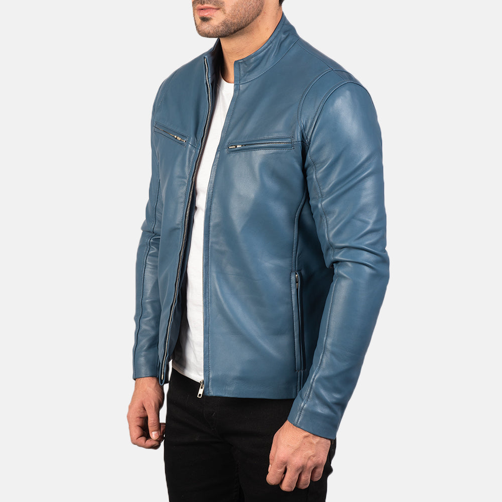 Ionic Leder-Bikerjacke für Herren – Zusätzliche Produktansicht 2
