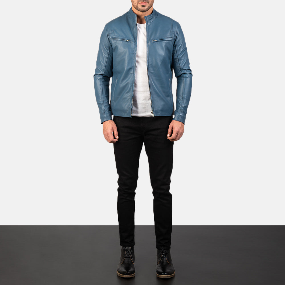 Ionic Leder-Bikerjacke für Herren – Zusätzliche Produktansicht 3