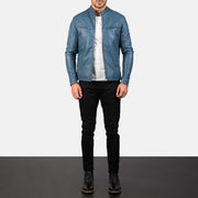 Ionic Leder-Bikerjacke für Herren – Zusätzliche Produktansicht 3