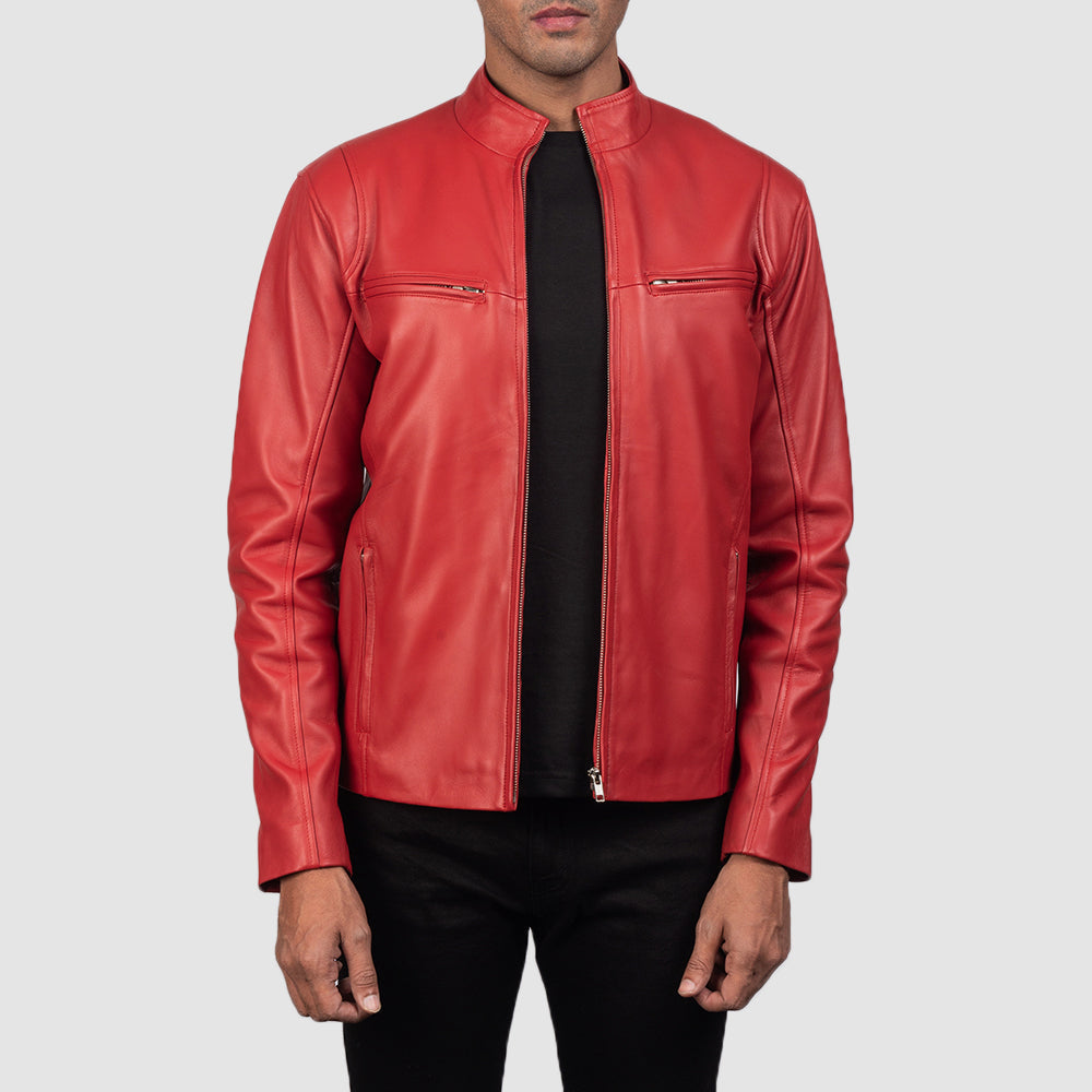 Ionic Leder-Bikerjacke für Herren – Zusätzliche Produktansicht 1