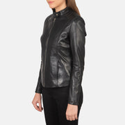 Kelsee Leder-Bikerjacke für Damen – Zusätzliche Produktansicht 2