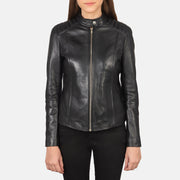 Kelsee Leder-Bikerjacke für Damen – Zusätzliche Produktansicht 3