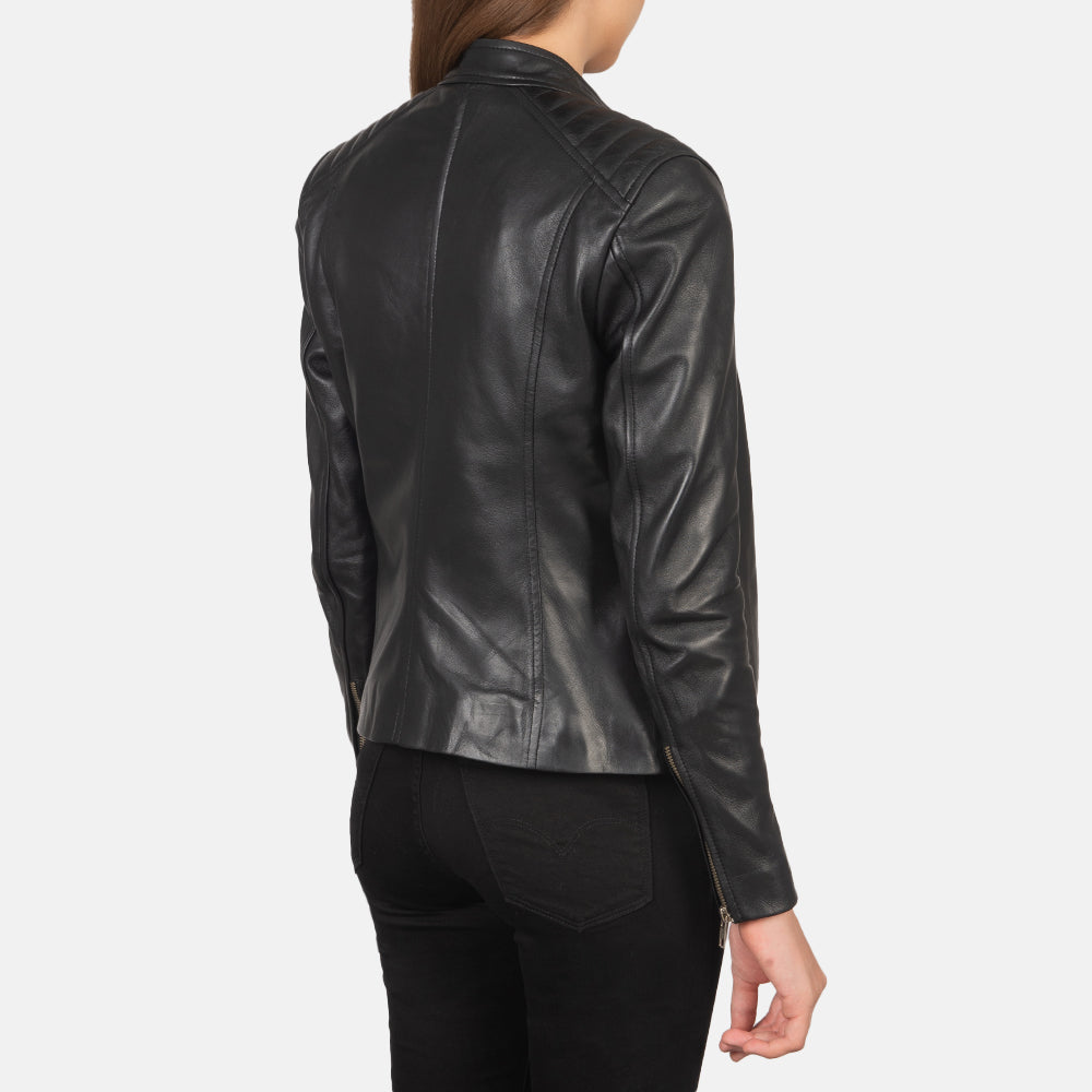 Kelsee Leder-Bikerjacke für Damen – Zusätzliche Produktansicht 5
