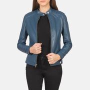 Kelsee Leder-Bikerjacke für Damen – Zusätzliche Produktansicht 1