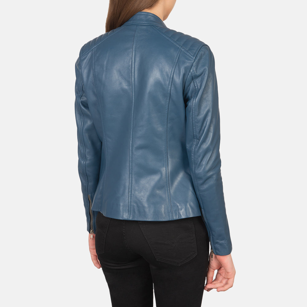 Kelsee Leder-Bikerjacke für Damen – Zusätzliche Produktansicht 5