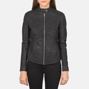 Kelsee Leder-Bikerjacke für Damen – Zusätzliche Produktansicht 4