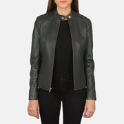 Kelsee Leder-Bikerjacke für Damen – Zusätzliche Produktansicht 1