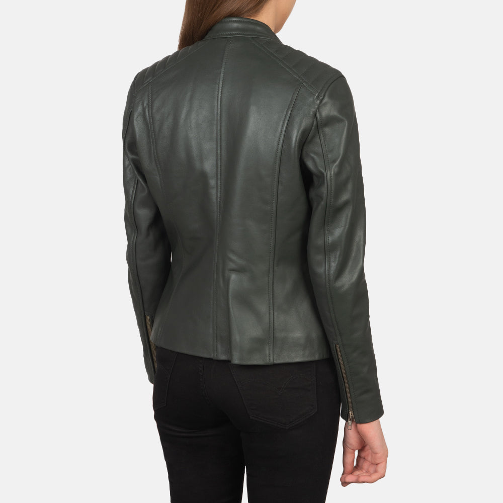 Kelsee Leder-Bikerjacke für Damen – Zusätzliche Produktansicht 5
