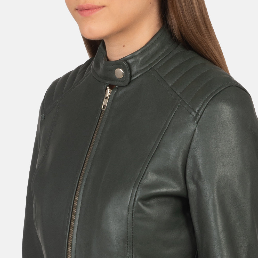 Kelsee Leder-Bikerjacke für Damen – Zusätzliche Produktansicht 6