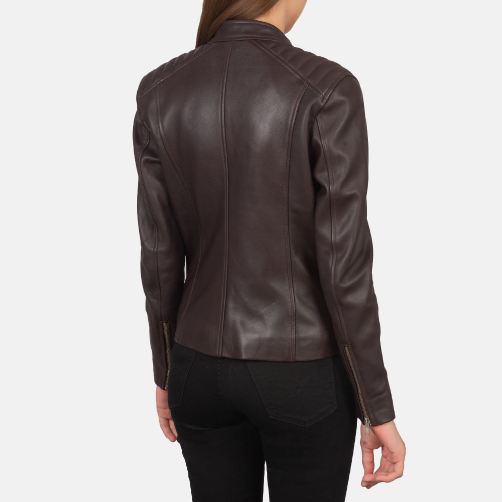 Kelsee Leder-Bikerjacke für Damen – Zusätzliche Produktansicht 5