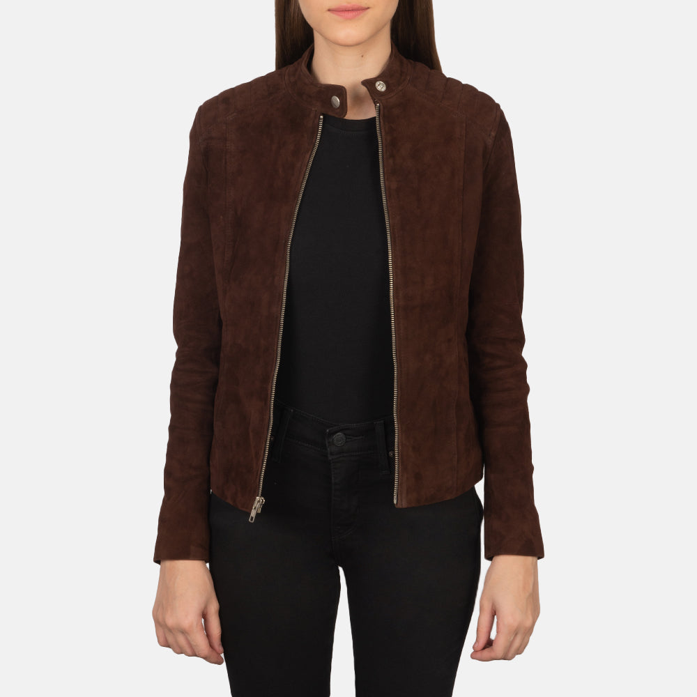 Kelsee Leder-Bikerjacke für Damen – Zusätzliche Produktansicht 1