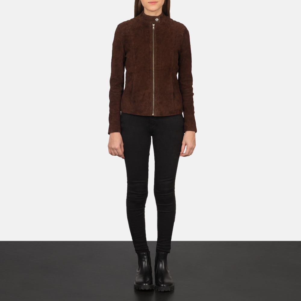 Kelsee Leder-Bikerjacke für Damen – Zusätzliche Produktansicht 3