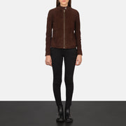 Kelsee Leder-Bikerjacke für Damen – Zusätzliche Produktansicht 3