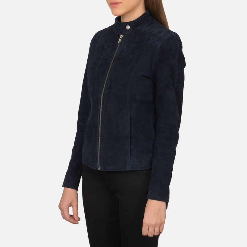 Kelsee Leder-Bikerjacke für Damen