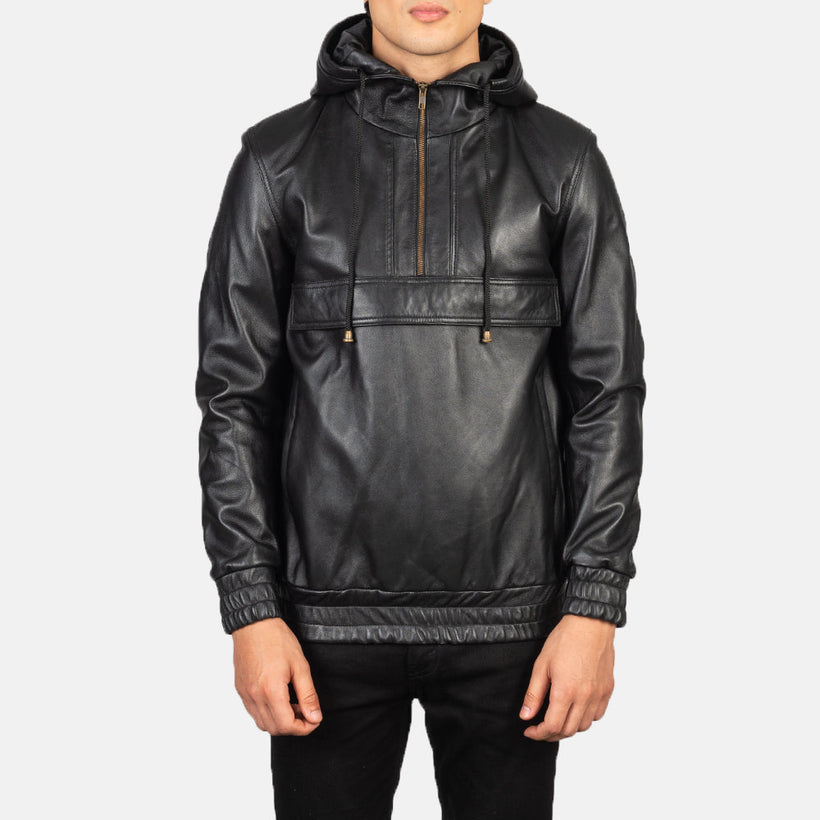 Kenton Hooded Lederjacke für Herren