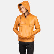 Kenton Hooded Lederjacke für Herren – Zusätzliche Produktansicht 4