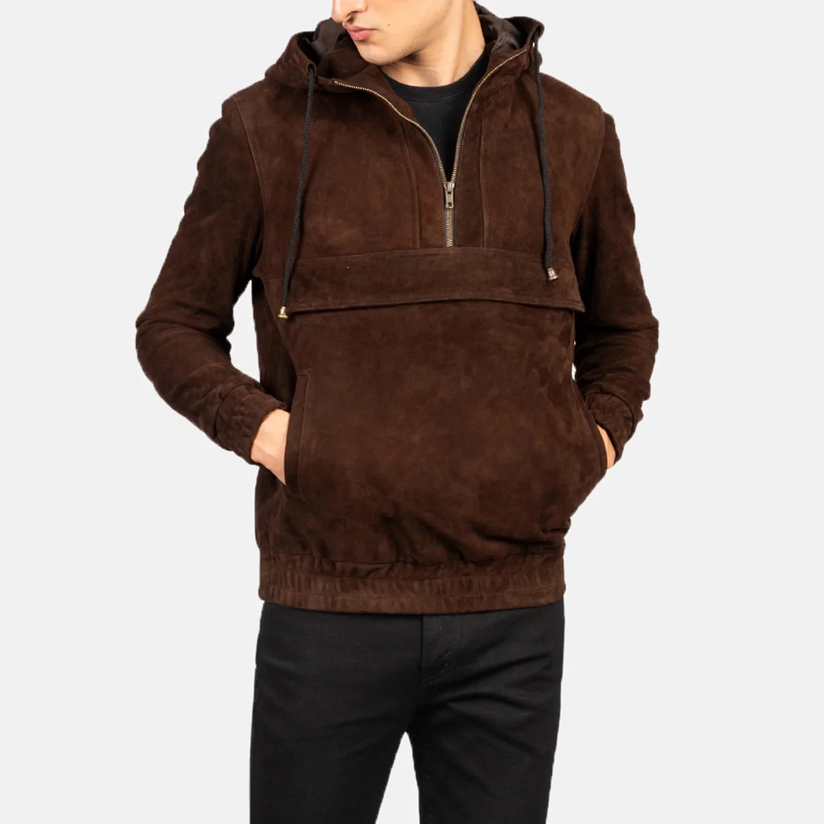 Kenton Hooded Lederjacke für Herren – Zusätzliche Produktansicht 1