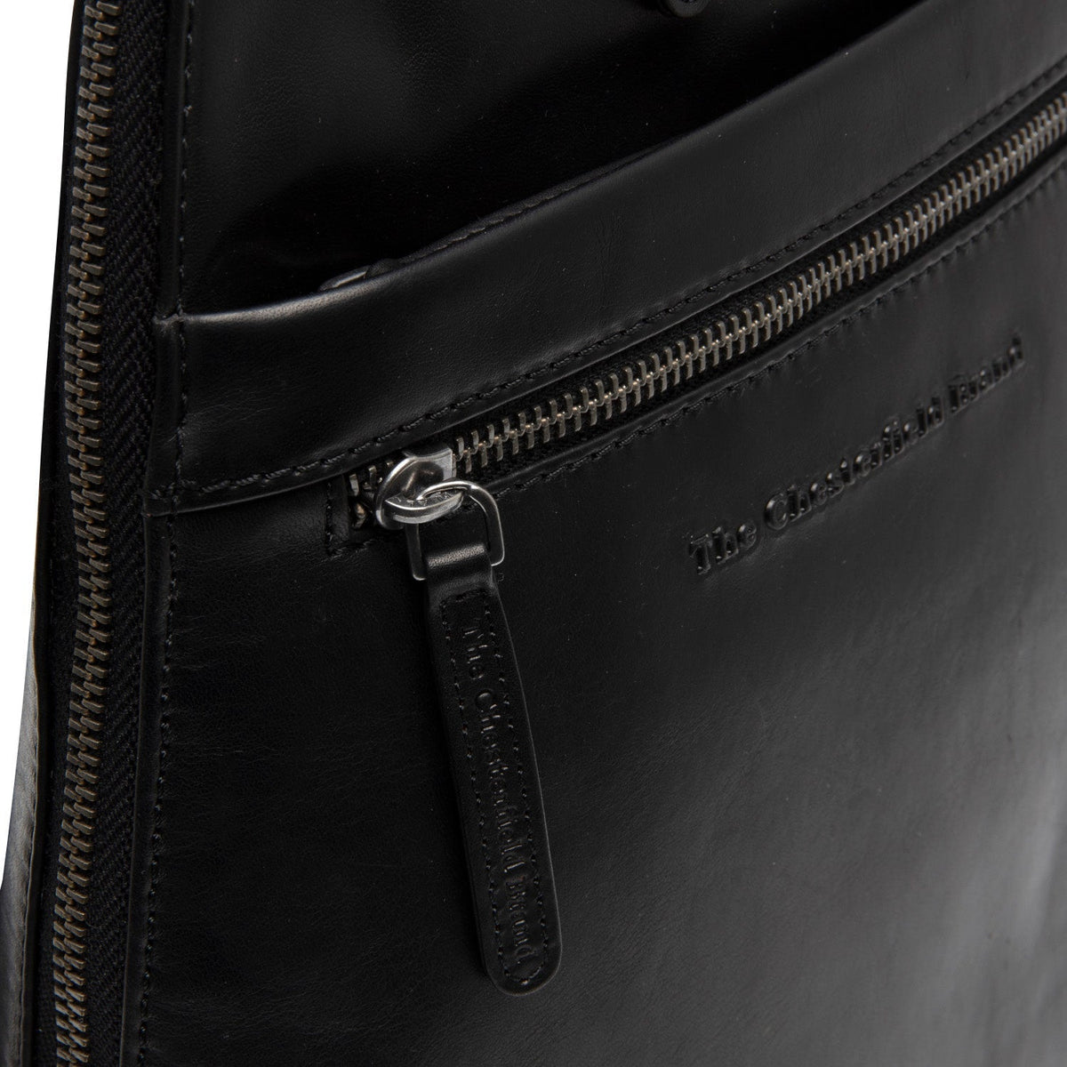 Classic 100% Full-Grain leather Backpack - Rear Perspective Showing Reinforced Leather Straps &amp; Stitching