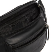 Solid Antique Brass Hardware &amp; Heavy-Duty Dual Zipper Detail on Jack Full-Grain Ledergürtel Bag für Damen