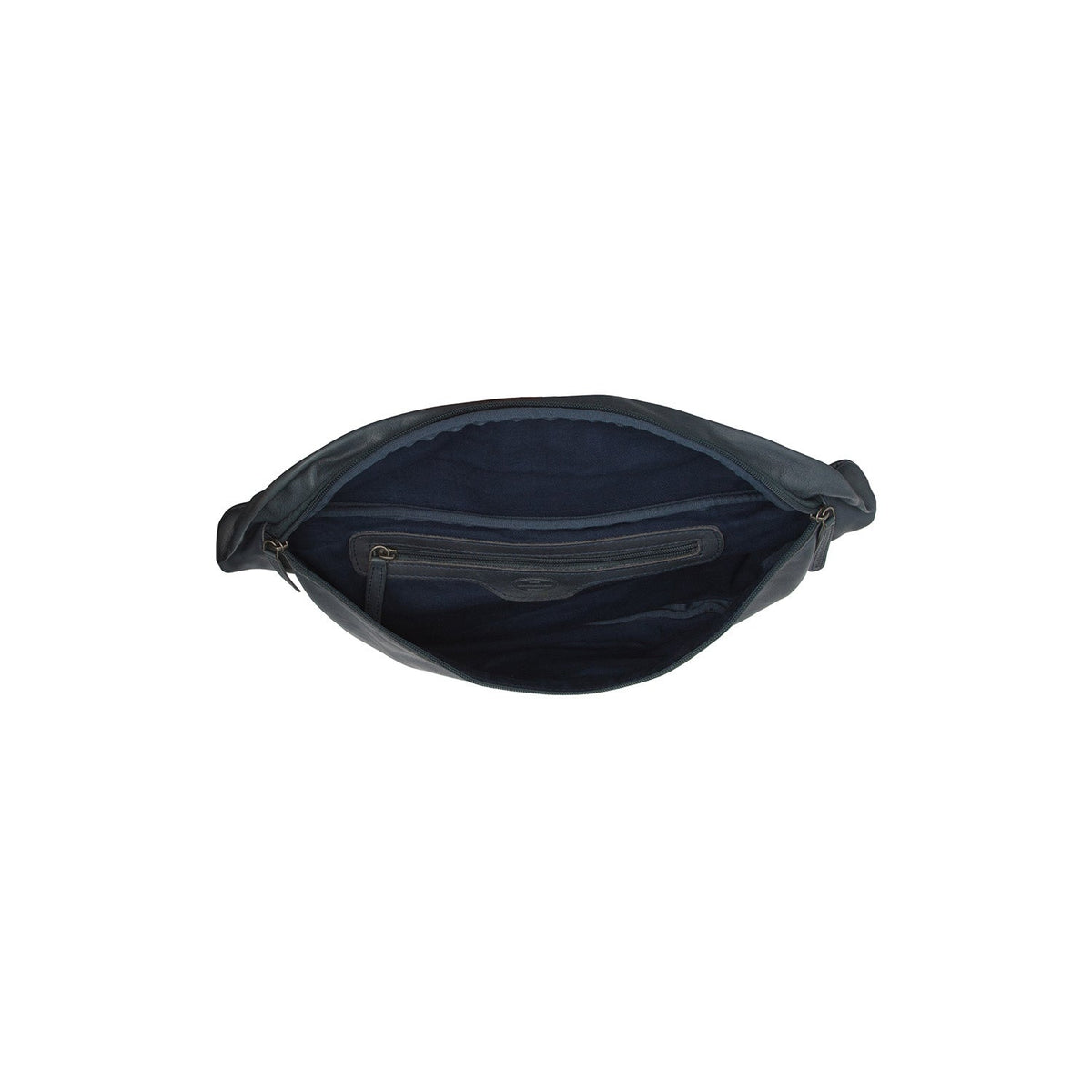 Kruger Full-Grain Ledergürtel Bag für Damen - Structured Side Profile Showing Gusset Depth &amp; Expansion Capacity