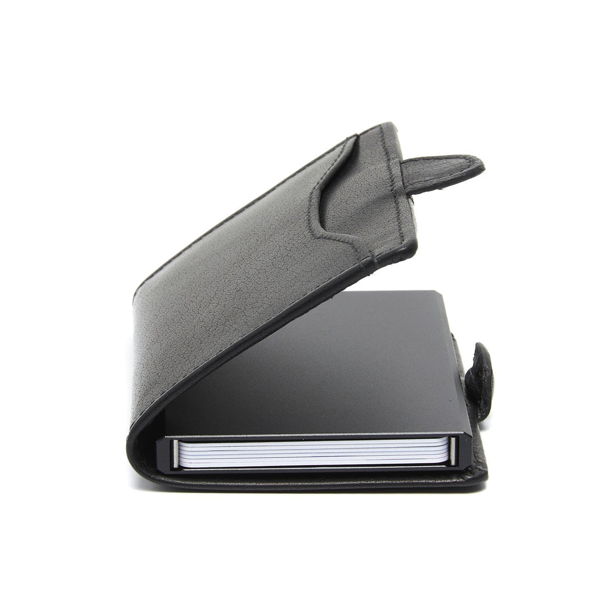 Solid Antique Brass Hardware &amp; Heavy-Duty Dual Zipper Detail on Albury Full-Grain Leather Card Holder für Damen