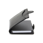 Solid Antique Brass Hardware &amp; Heavy-Duty Dual Zipper Detail on Albury Full-Grain Leather Card Holder für Damen