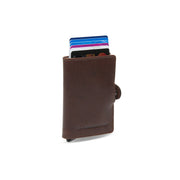 100% Full-Grain Wax Pull-Up 100% Full-Grain Leather Grain Texture &amp; Handcrafted Patina Detail