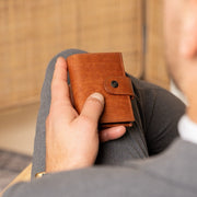 Barrea Full-Grain Leather Card Holder für Damen – Zusätzliche Produktansicht 2