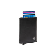 Gabriela Full-Grain Leather Card Holder für Damen in Classic 100% Full-Grain Leather - Full Exterior Front Profile View | Online Kaufen