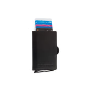 Lagos Full-Grain Leather Card Holder für Damen in Classic 100% Full-Grain Leather - Full Exterior Front Profile View | Online Kaufen