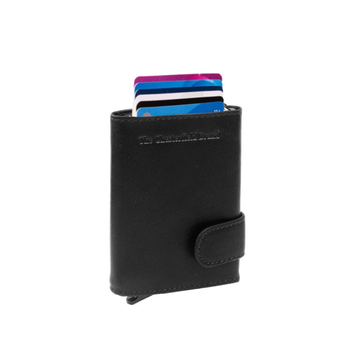 Leicester Vollnarbenleder Card Holder für Damen in Classic 100% Full-Grain Leather - Full Exterior Front Profile View | Online Kaufen