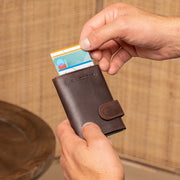 Leicester Vollnarbenleder Card Holder für Damen – Zusätzliche Produktansicht 2