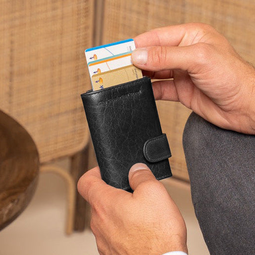 Mannheim Full-Grain Leather Card Holder für Damen