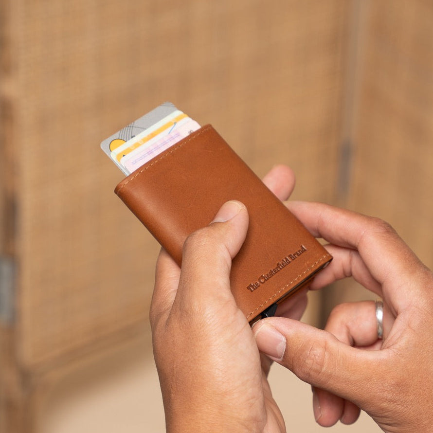 Palma Full-Grain Leather Card Holder für Damen – Zusätzliche Produktansicht 2