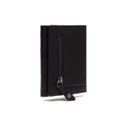
Solid Antique Brass Hardware & Heavy-Duty Dual Zipper Detail on Paris Vollnarbenleder Kartenetui